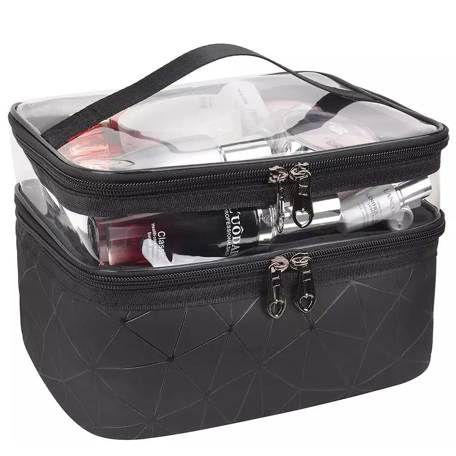 Makeup Bags Double layer Travel Cosmetic Cases Cheap Sale Excellent