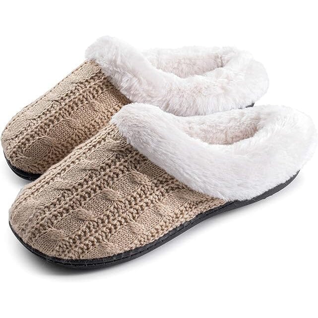 Roxoni Women's Slippers Cable Knit Super Cozy Comfort Clog Cheap Get Authentic