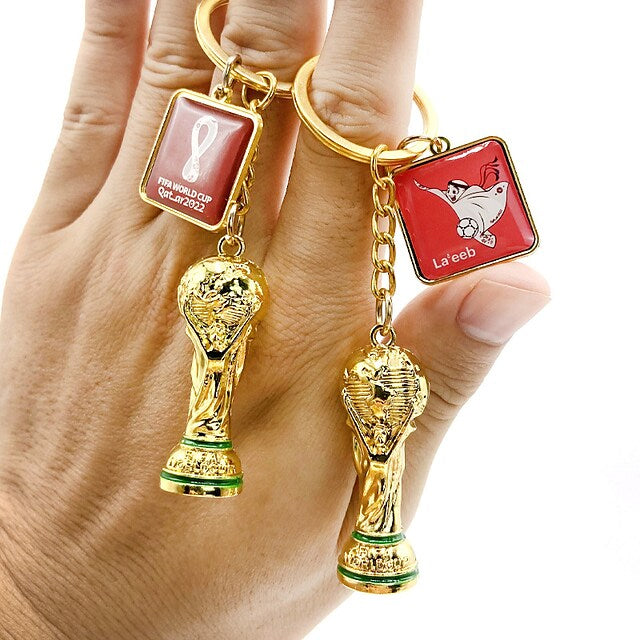 3-Pieces: Keychain Small Pendant Mascot Emblem 2022 Qatar World Cup Cheap Sale For Cheap