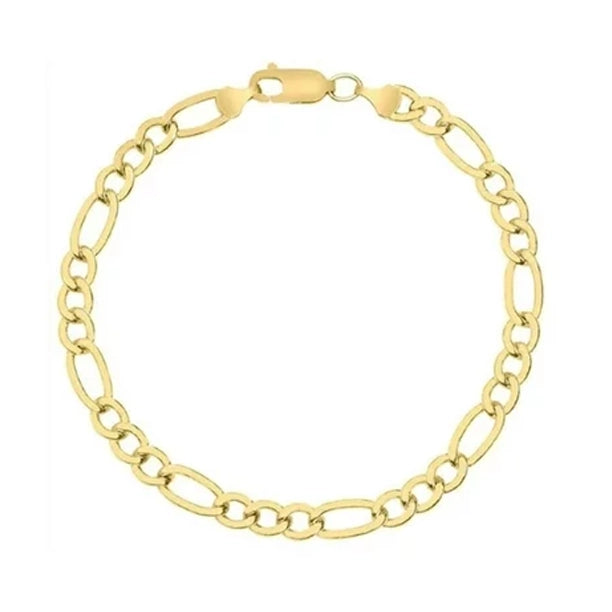 Yellow Gold Cuban, Mariner, Figaro, or Rope Bracelet Gold Filled High Polish Finish Sale With Paypal