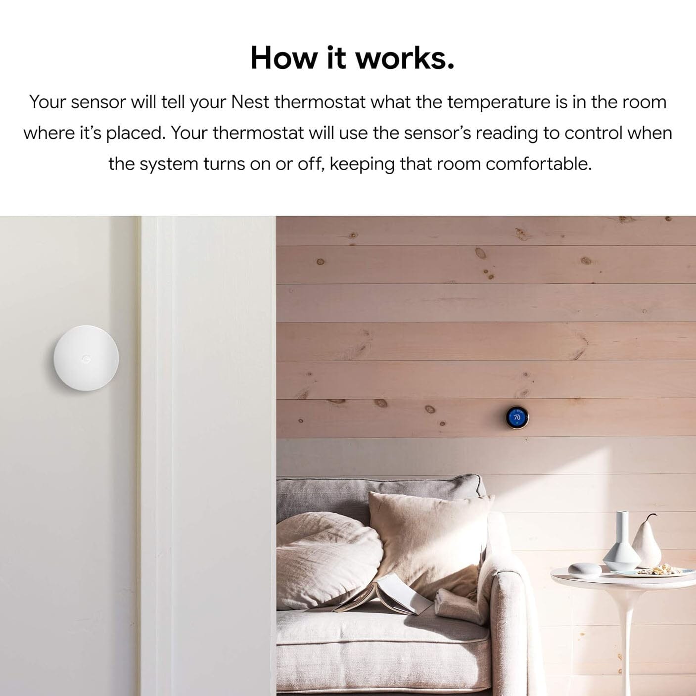 Google Nest Temperature Sensor (Refurbished) Clearance Store For Sale