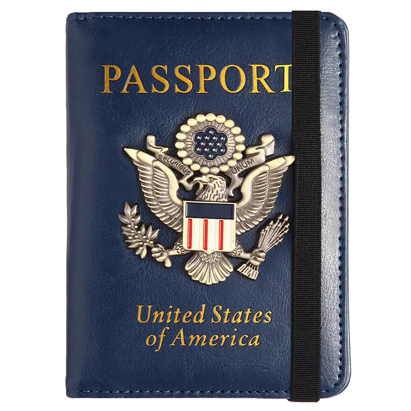 Creative Passport Holder Cover With 3D Metal Badge Discount Footaction