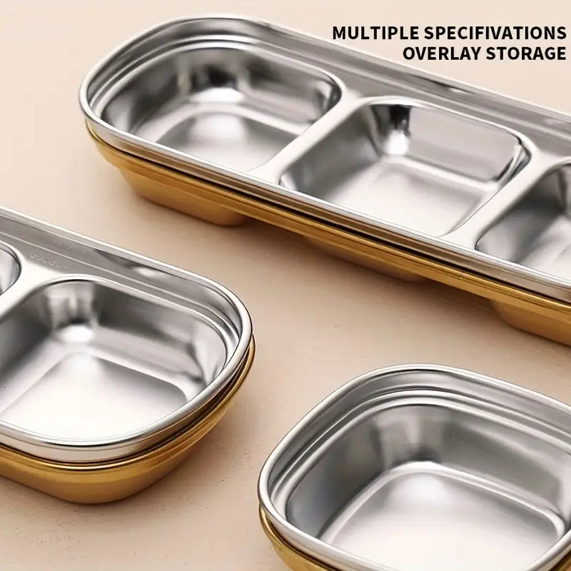 4-Piece Set: Stainless Steel Sauce Dish Discount Big Sale