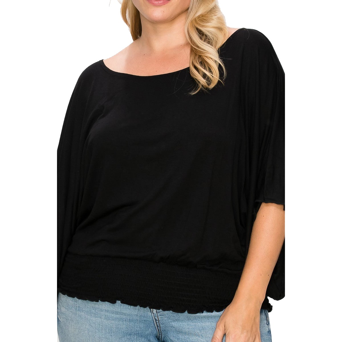 Solid Top Featuring Flattering Wide Sleeves Sale Cheap Online