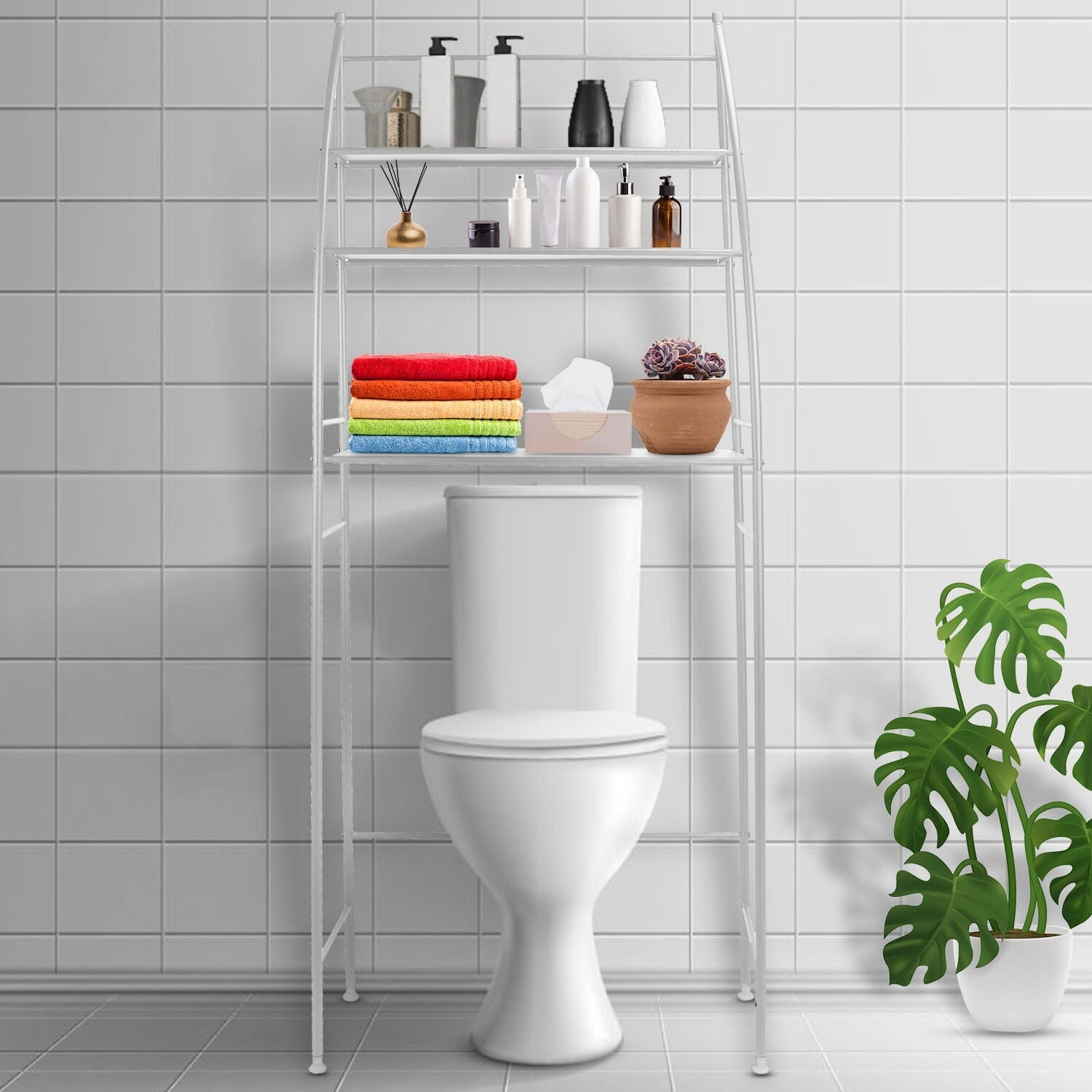 3-Tier Bathroom Over the Toilet Storage Shelf Clearance Perfect