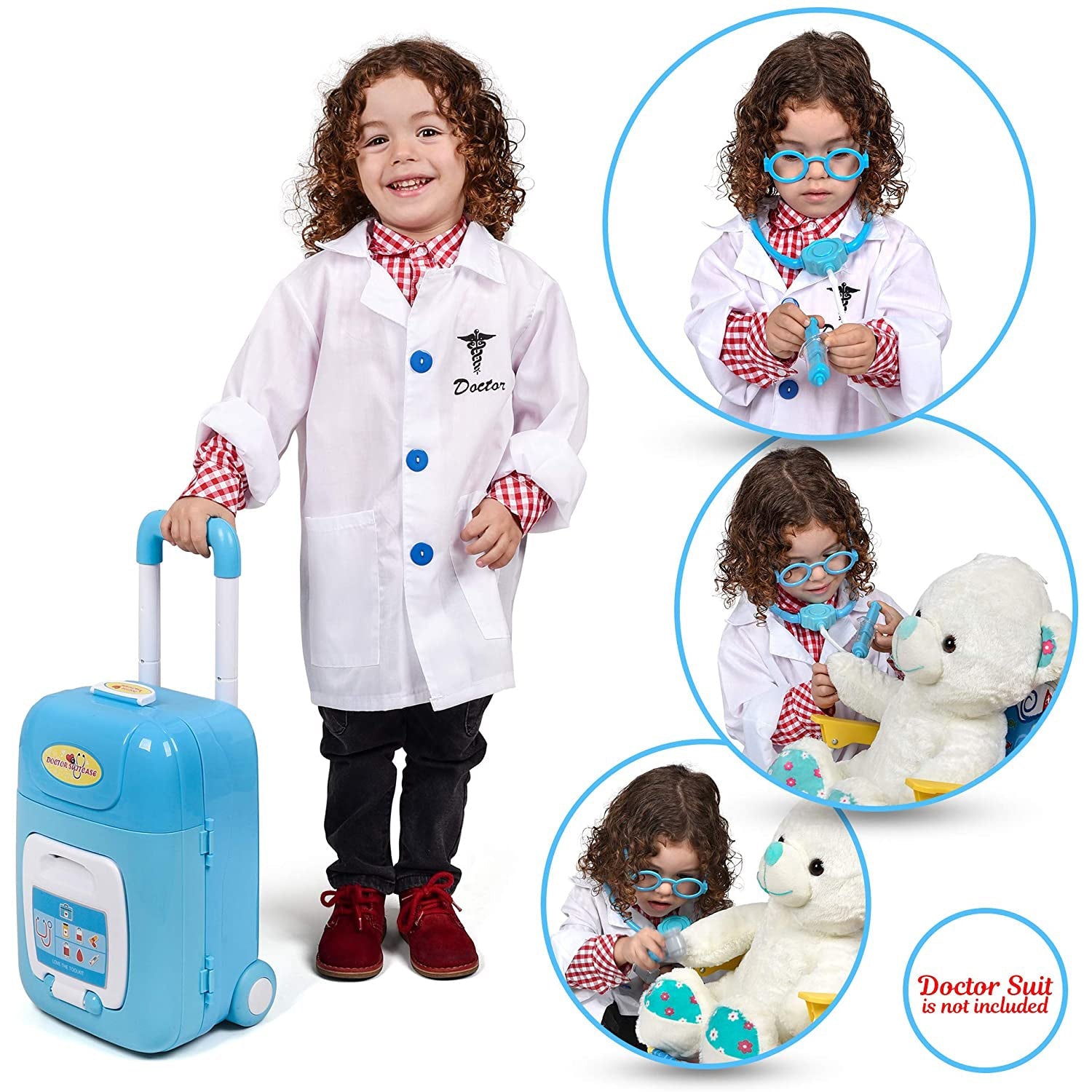 15-Piece: Ondekt Kids Doctor Set Free Shipping Deals