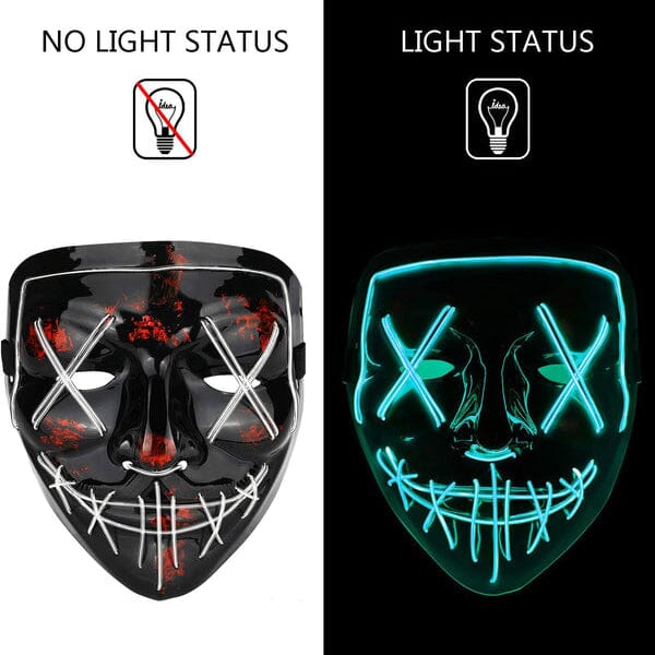 Halloween Mask LED, Light up Mask for Festival Cosplay Quality Free Shipping Outlet