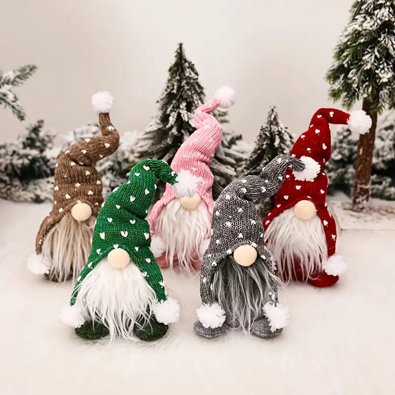 5-Pack: Christmas Gnome Plush Doll 2025 New Sale Online