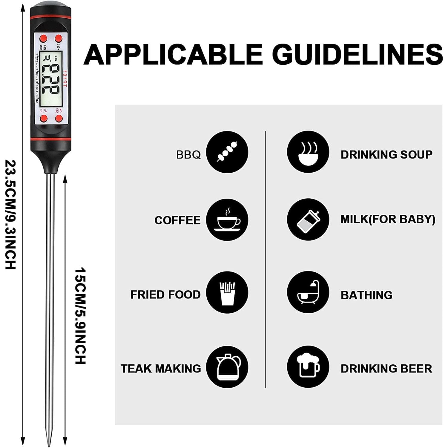 2-Piece Set: Multi-functional Thermometer Pen with High Accuracy and Instant Read Buy Authentic Online