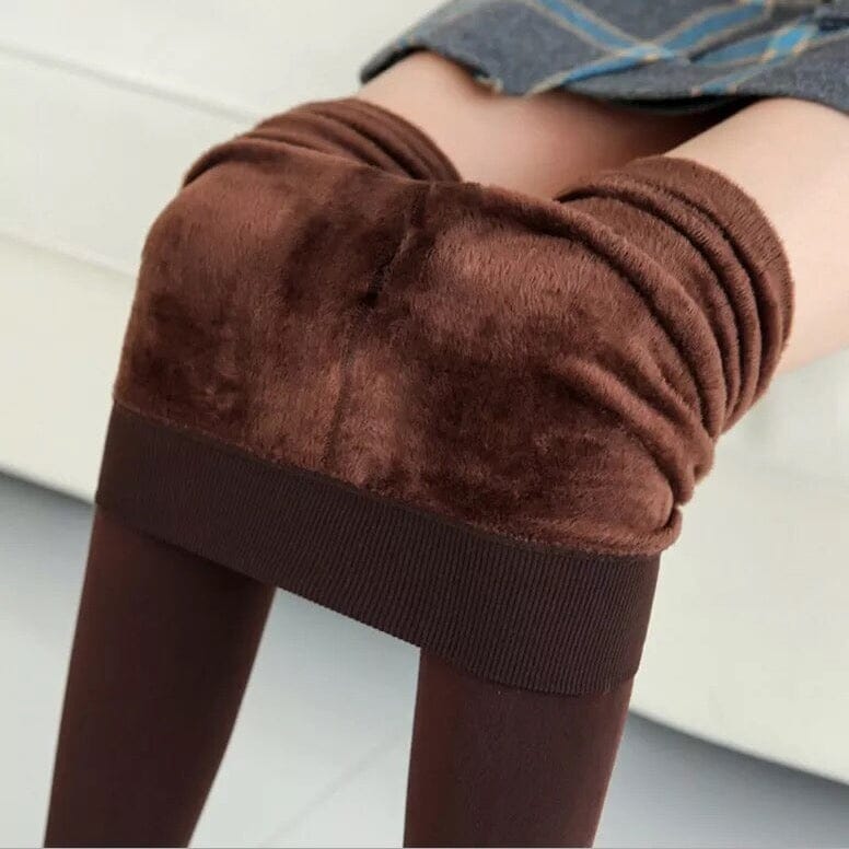 Women's Extra 220g Fleece Leggings High Waist Stretchy Warm Leggings (One Size) Buy Cheap Get Authentic