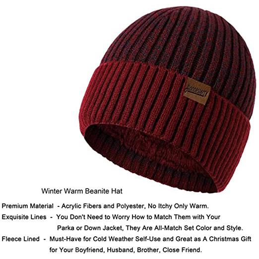 Men's Scarf and Beanie Hat Themal Gloves Set Sale Great Deals