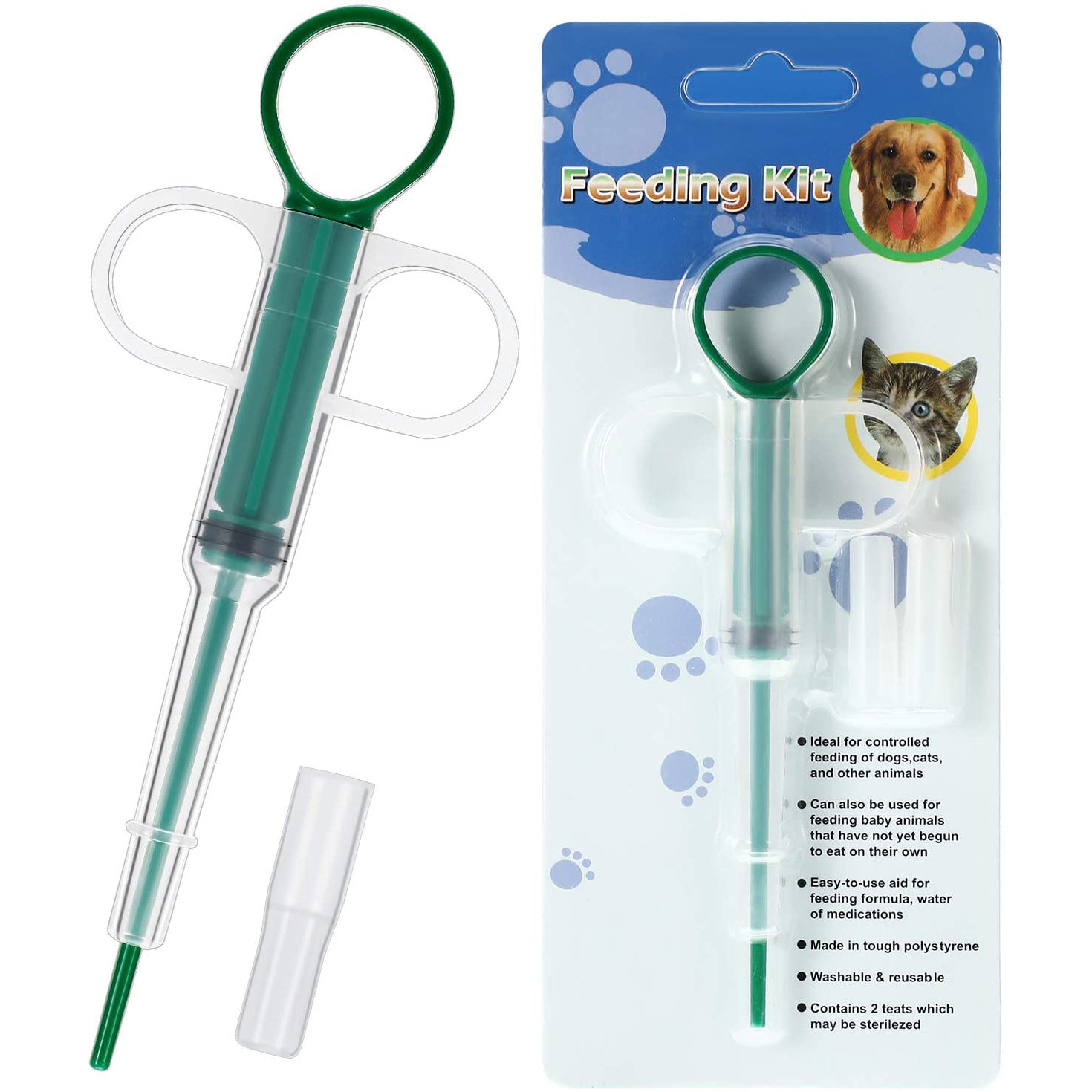 2-Piece: Pet Tablet Syringe Pusher High Quality For Sale