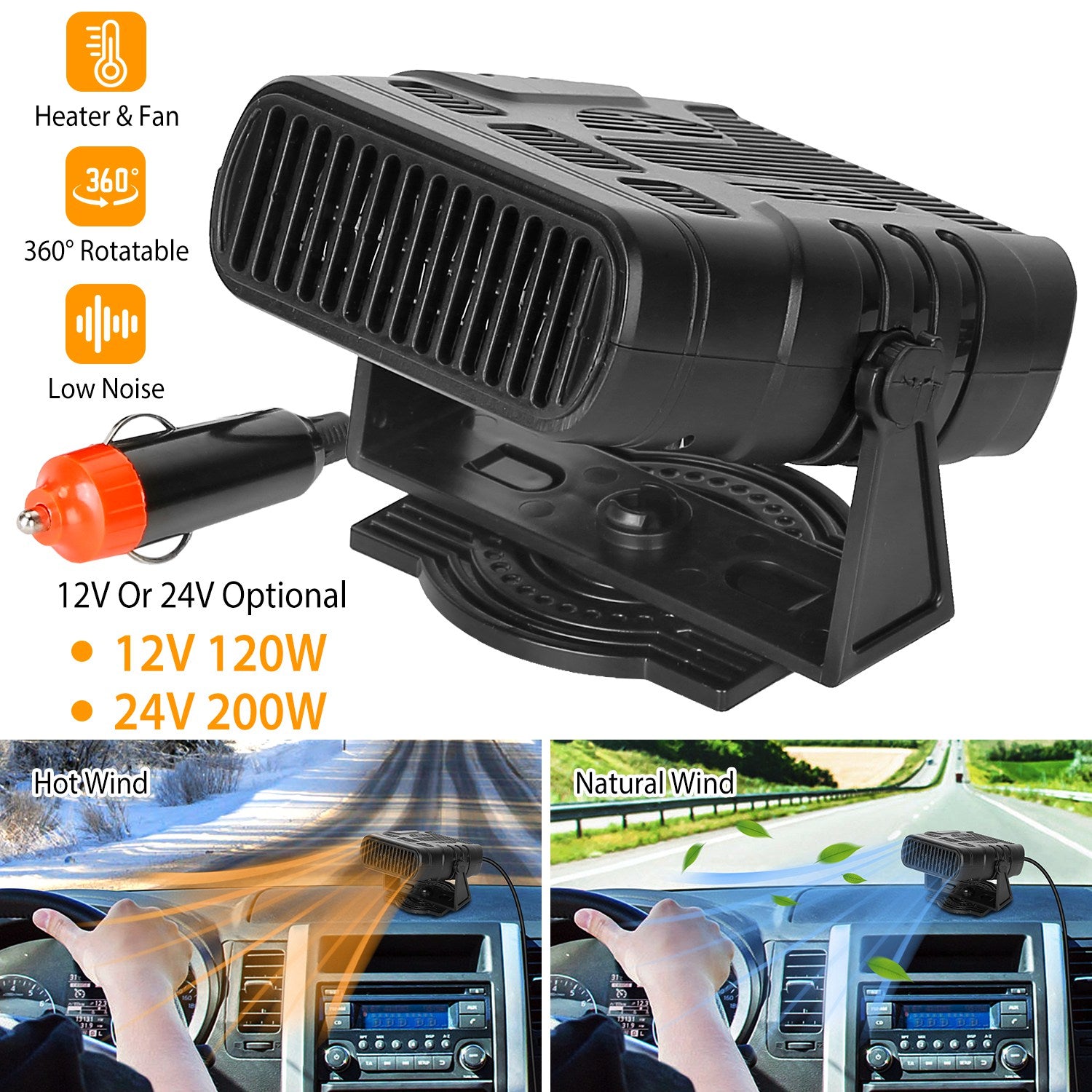 Portable Car Heating Fan Best Pices Sale Online