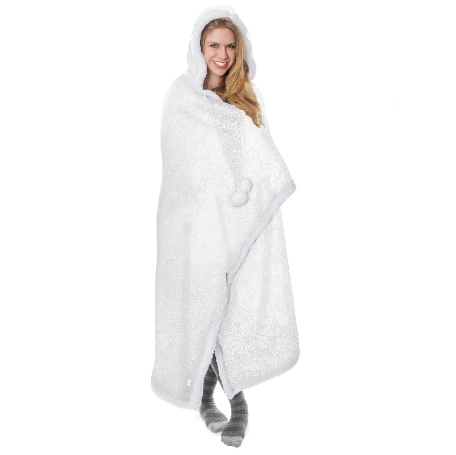 Ultra Soft Sparkle Chic Hooded Throw Blanket Clearance New Arrival