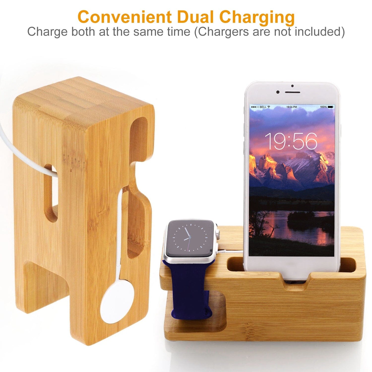 Bamboo Wood Charging Stand for Apple Watch Latest