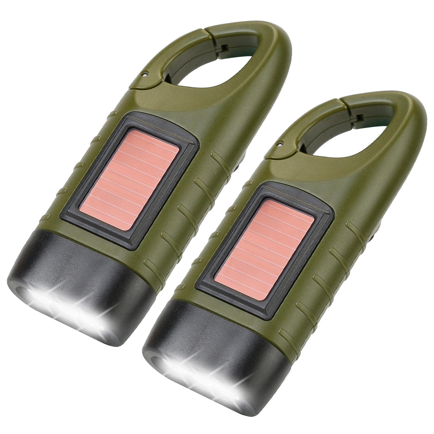 2-Pack: Hand Crank Solar Powered Flashlight Buy Cheap Best Place