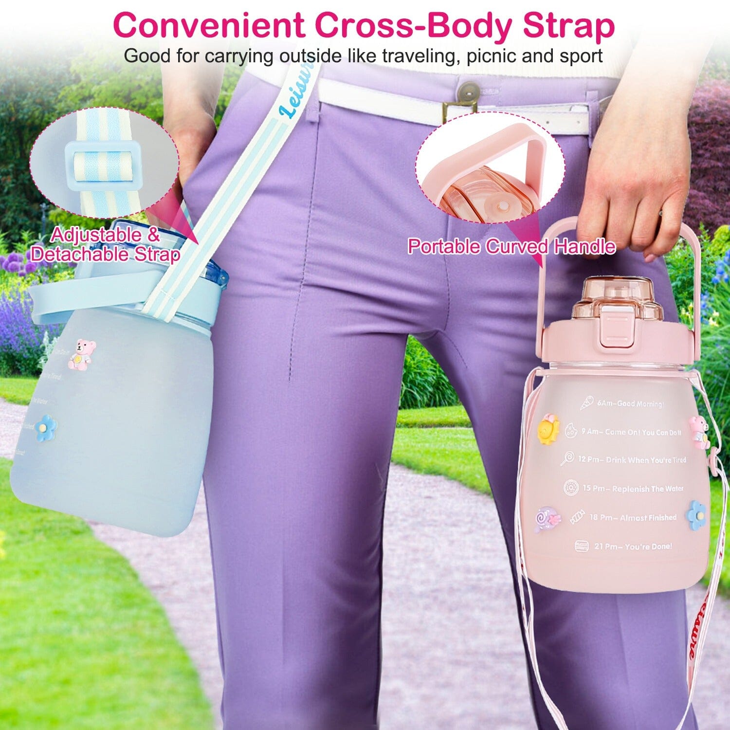 Kawaii Water Bottle with Straw Looking For Online