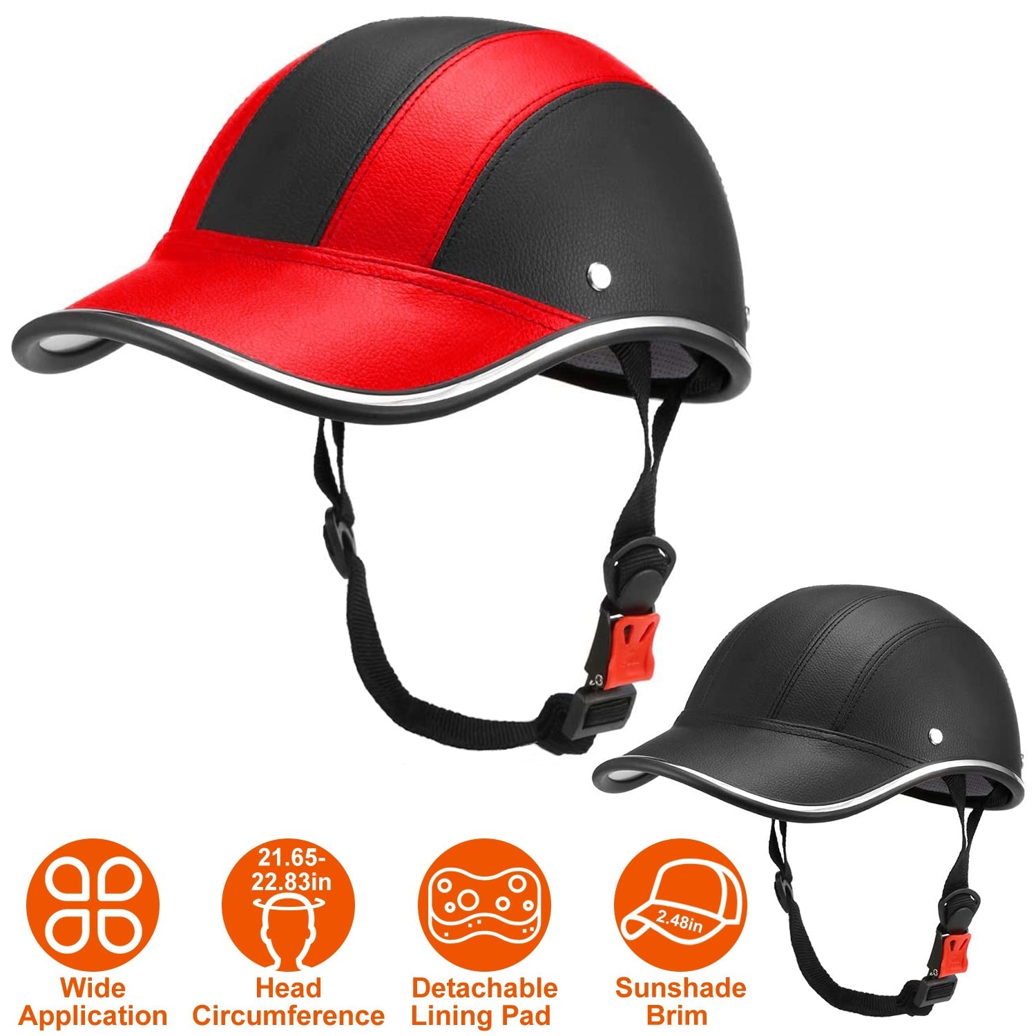 Baseball Cap Anti-UV Cycling Motorcycle Hat Leather Helmet Cost For Sale