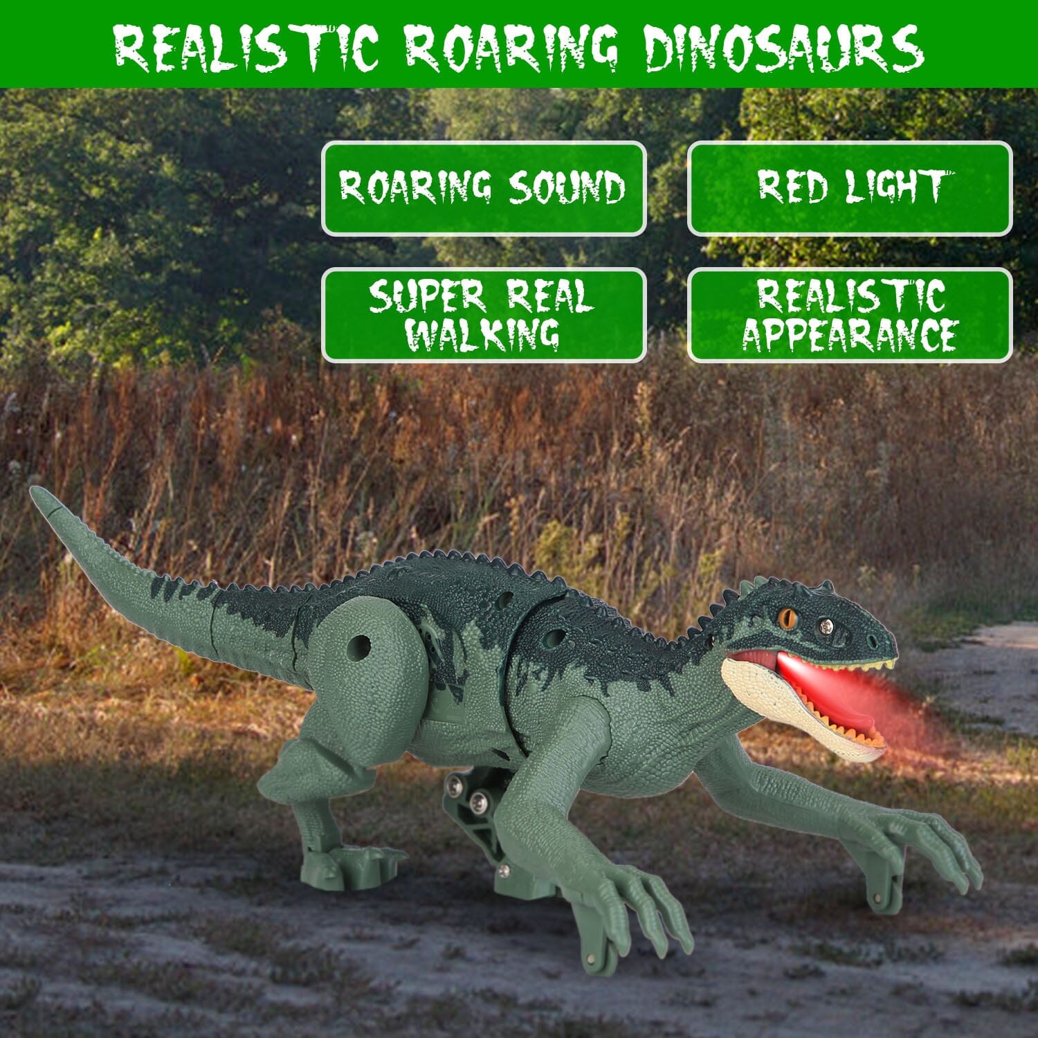 Remote Control Dinosaur with 3D Eye Roaring Sounds for 3-12 Years Old Fashion Style Online