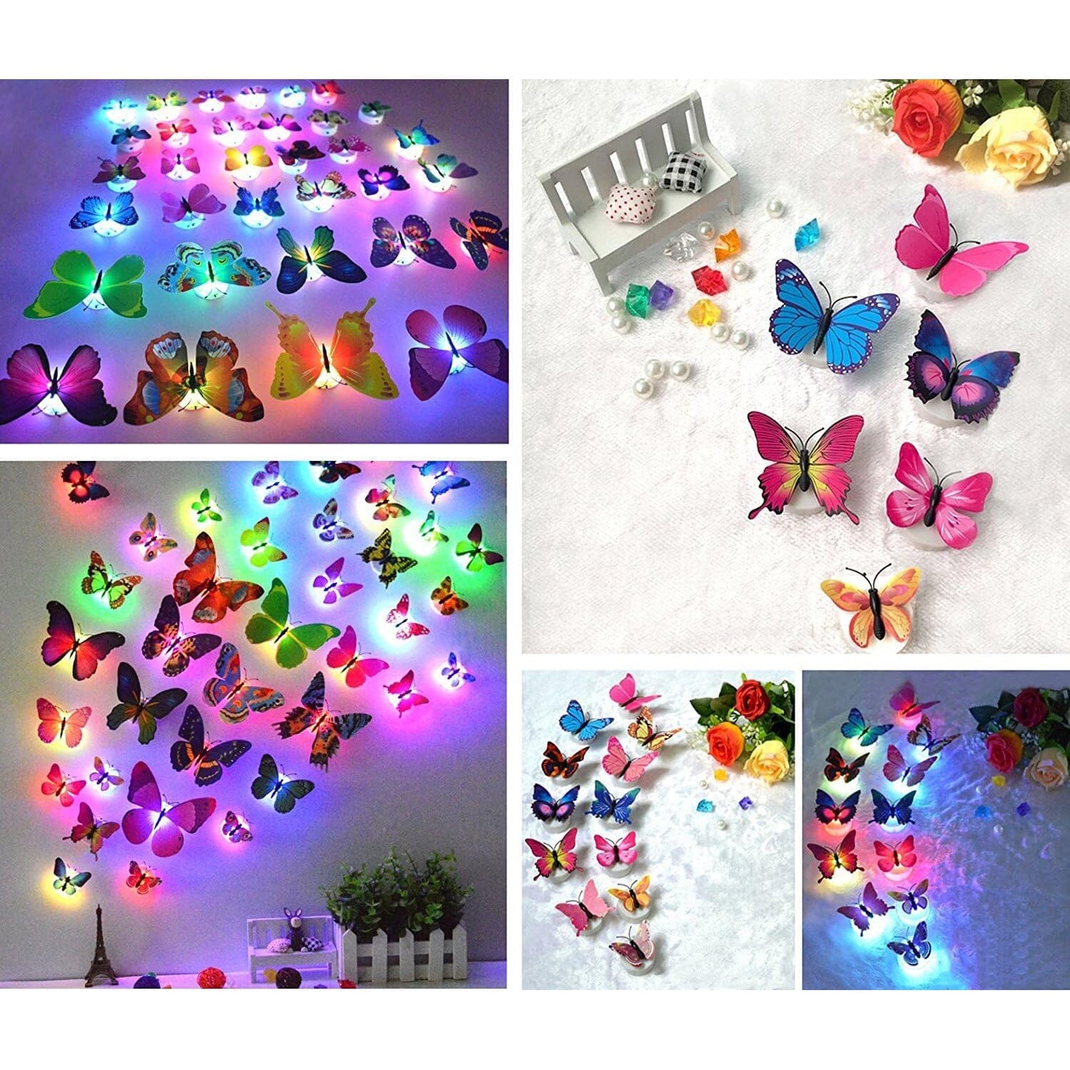 12-Pack: LED Butterfly Decoration Night Light Clearance Best Place