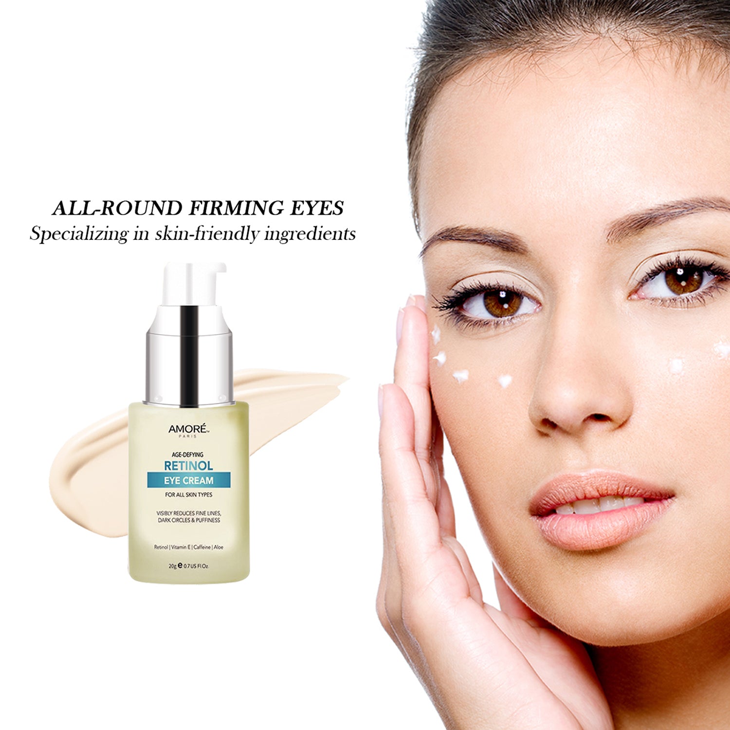 Anti-Aging Soothing Retinol Eye Cream A with Aloe, Hyaluronic Acid and Vitamin E Sale View