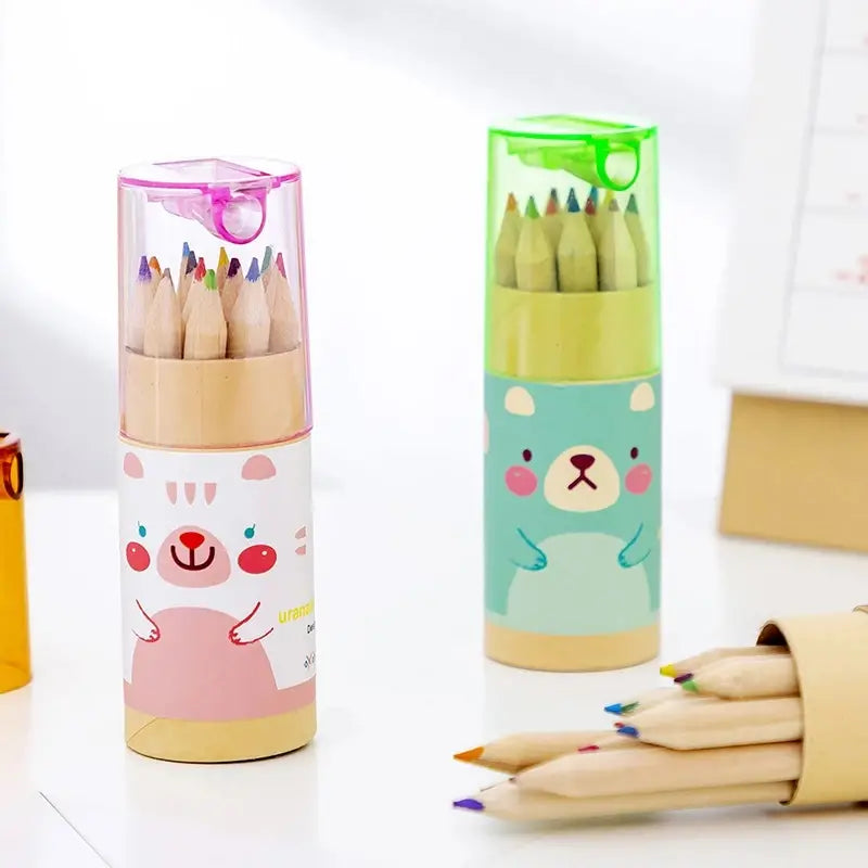 3-Pack: 12-Color Cute Pencils Creative Stationery Cute Bear Outlet Fashionable