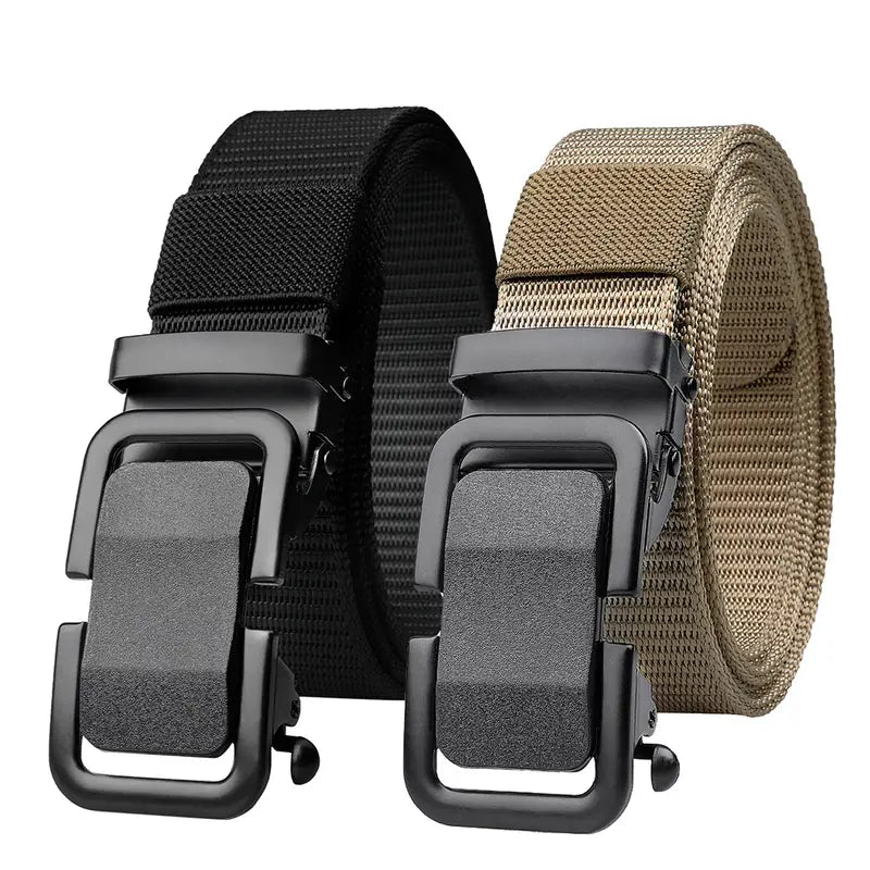 Men's Automatic Metal Buckle Nylon Canvas Webbing Belt Clearance Online Official Site