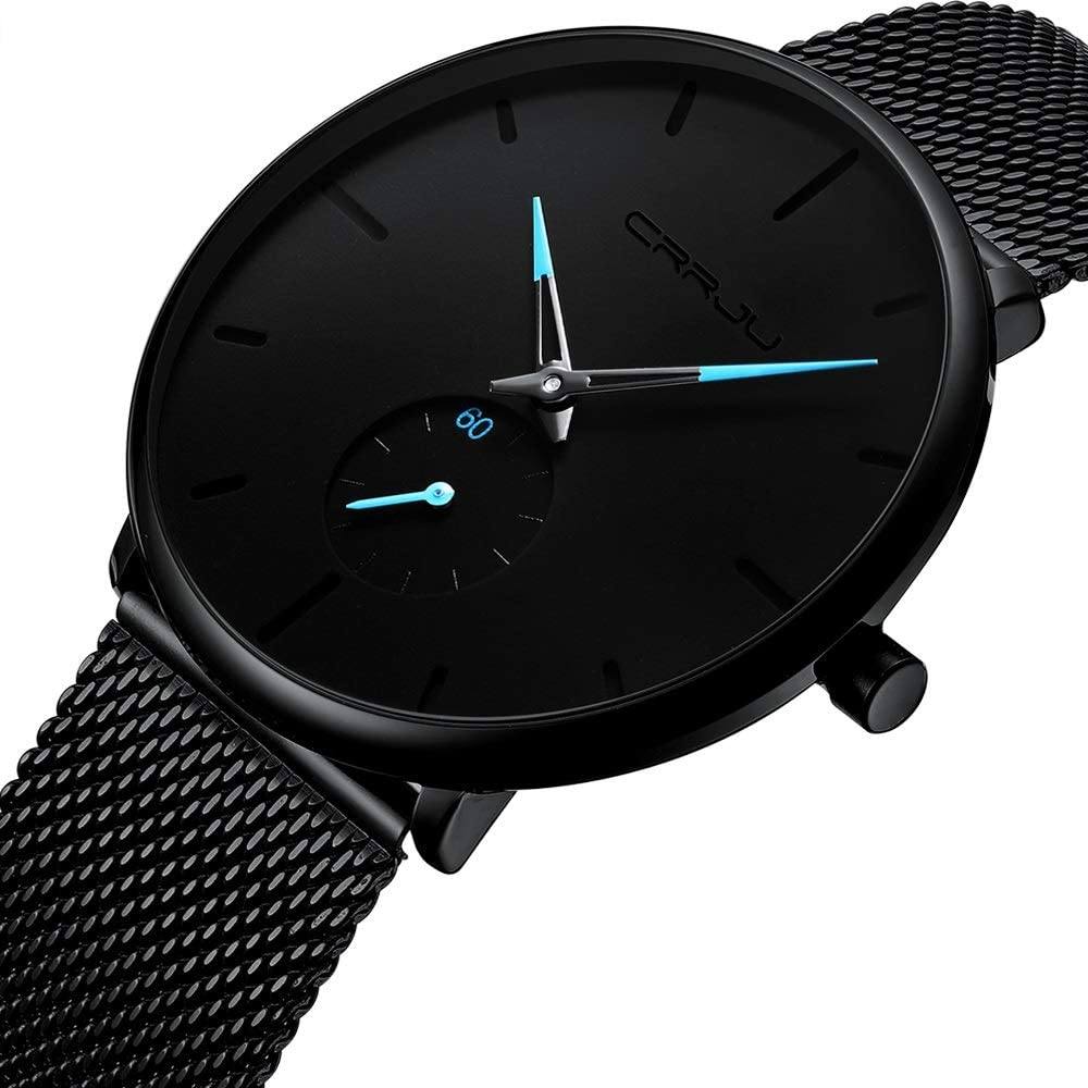 Men's Ultra-Thin Minimalist Waterproof Fashion Wrist Watch Cheap Sale Manchester