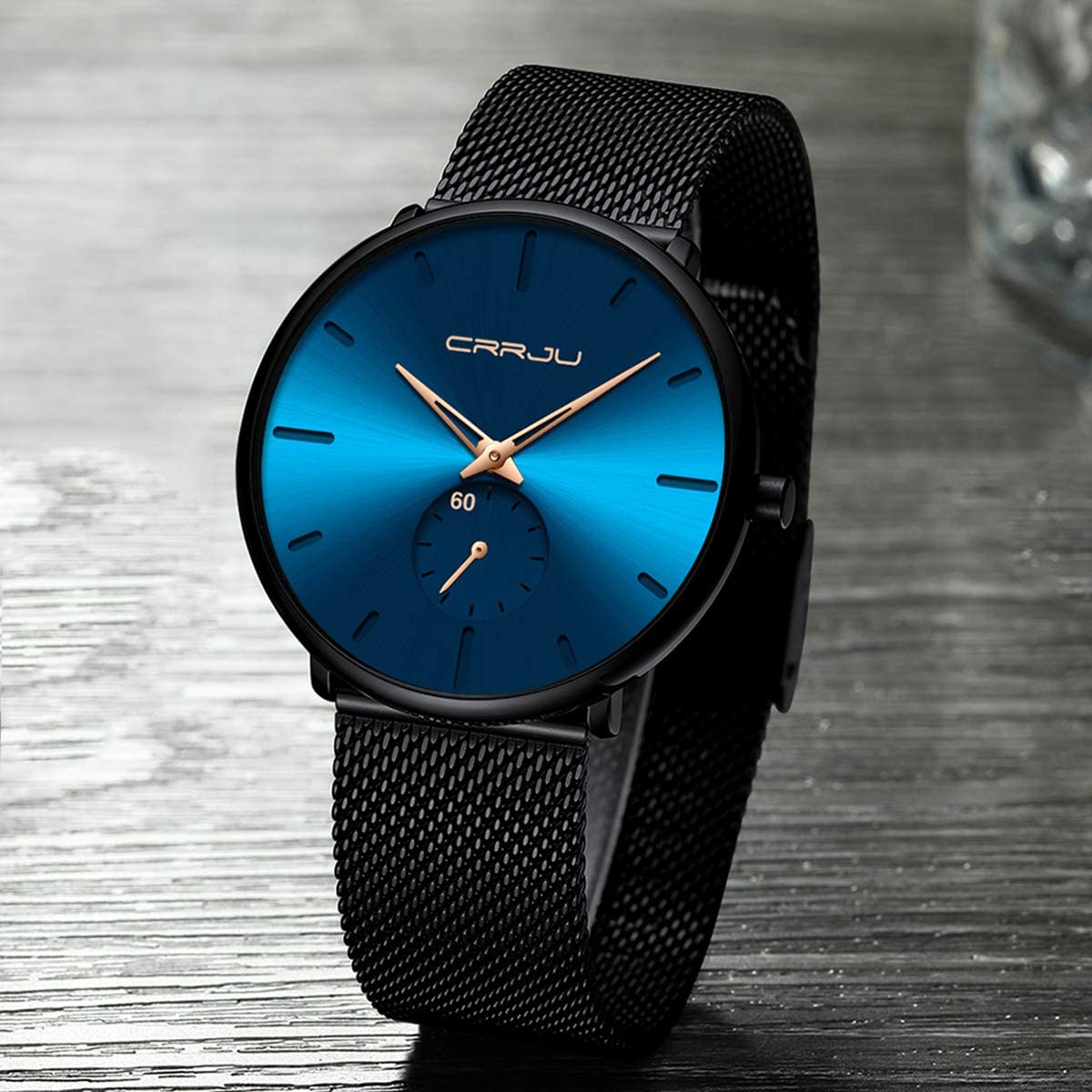 Men's Ultra-Thin Minimalist Waterproof Fashion Wrist Watch Cheap Sale Manchester