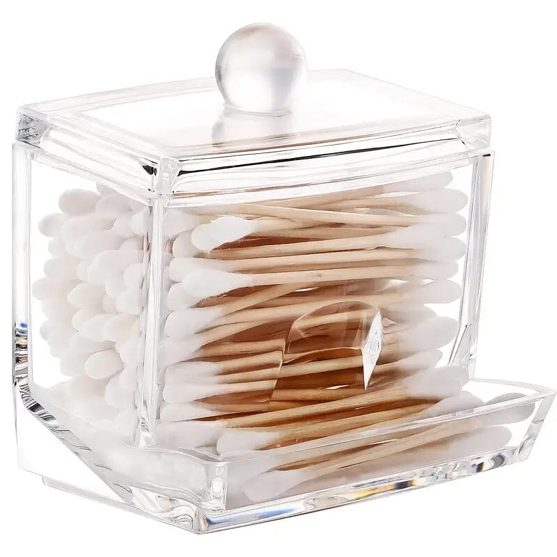 Cotton Swab Holder Cotton Ball Dispenser Organizer Clear  Storage Containers Popular