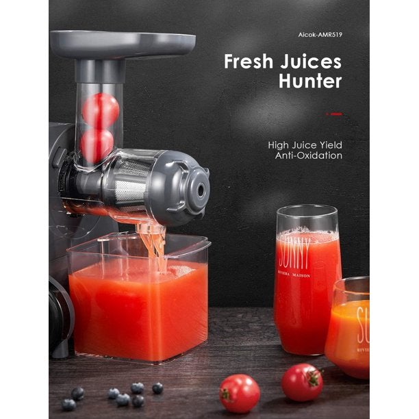 AICOK Juicer Masticating Juice Extractor with Reverse Function With Paypal Low Pice