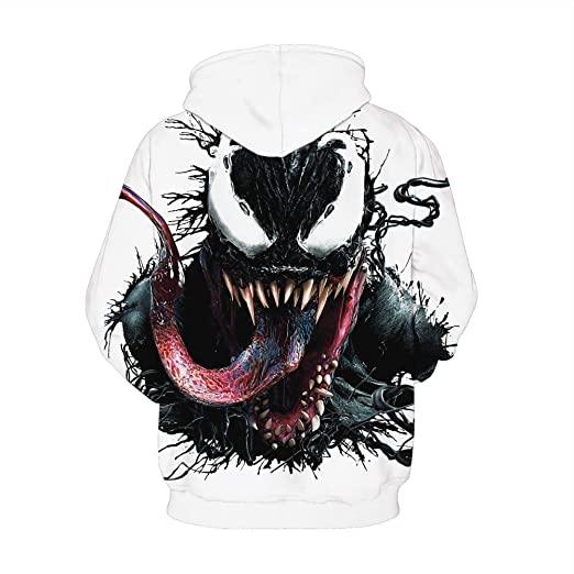 Unisex 3D Pattern Venom Printed Hoodies Cheap Get Authentic