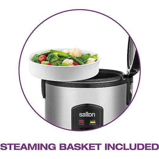 Salton Automatic Rice Cooker & Steamer - 8 Cup Clearance Official Site