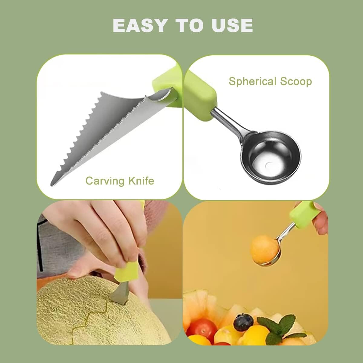 5-in-1 Stainless Steel Fruit Carving Tools Huge Surprise