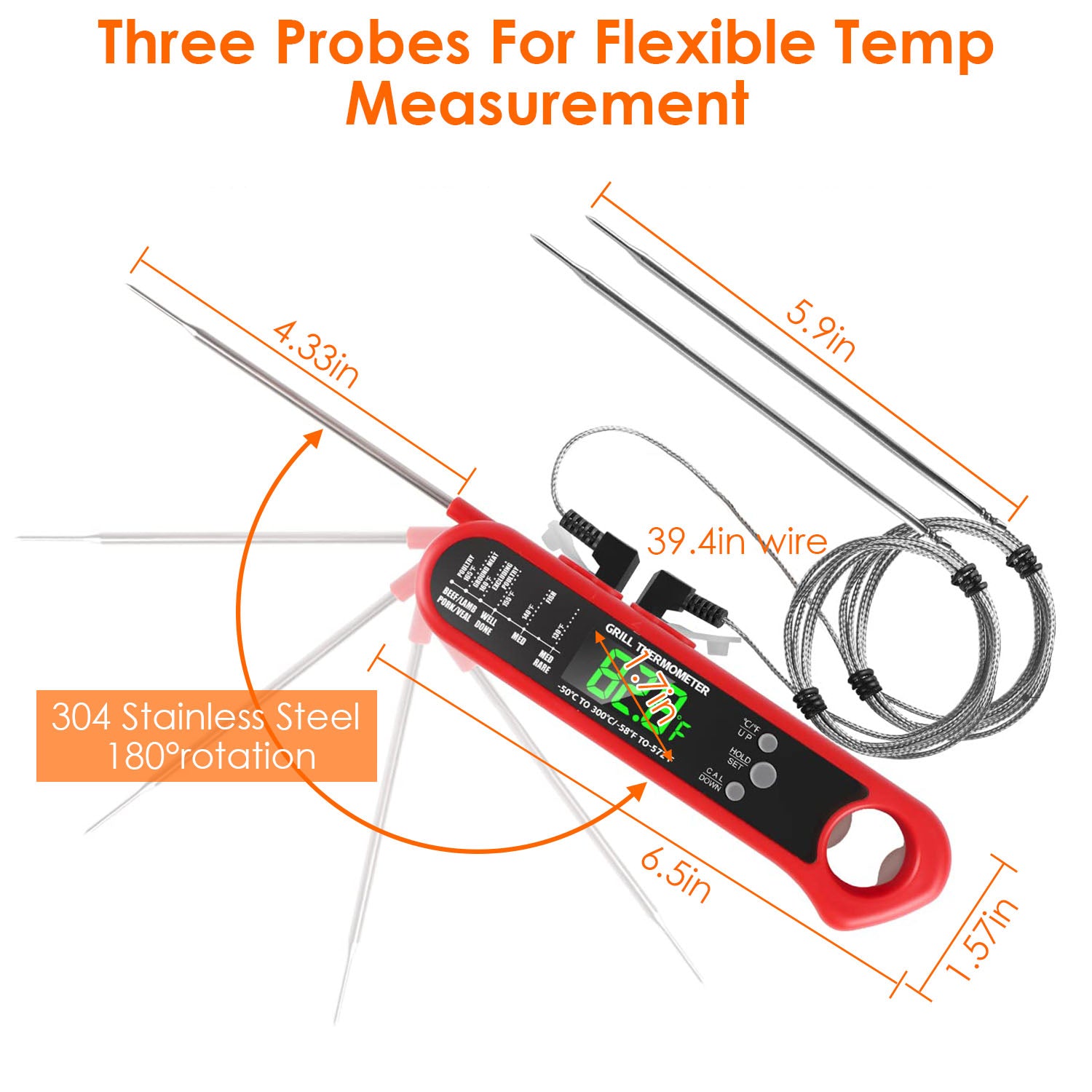 Digital Thermometer BBQ Meat Food Cooking Temperature Tester 100% Authentic Cheap Online