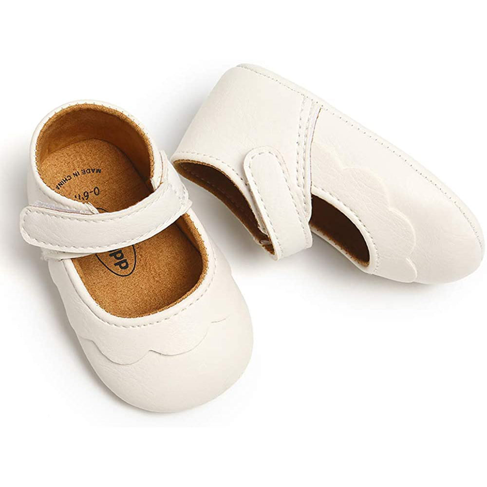 Baby Girls Mary Jane Flats Non-Slip Toddler First Walkers Princess Dress Shoes Sast