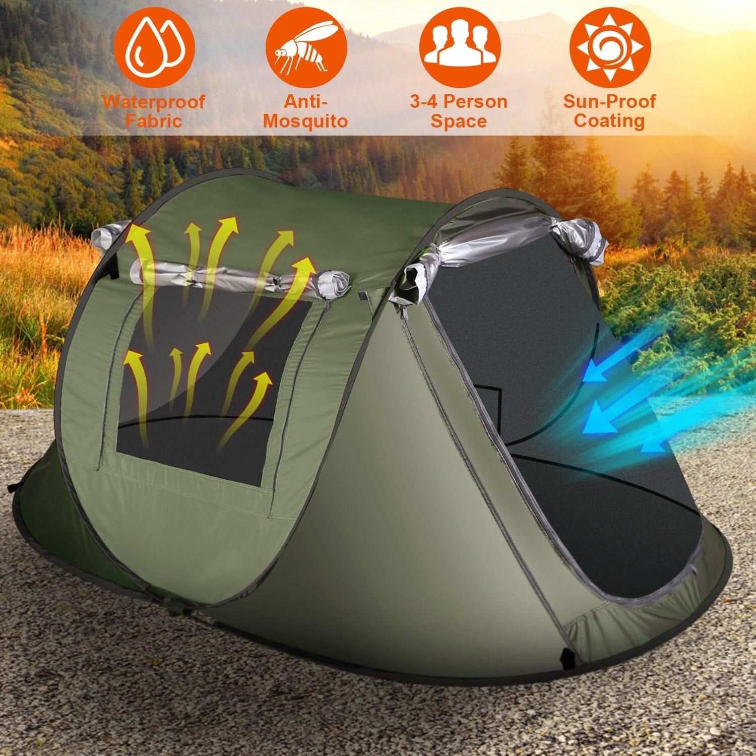 Automatic Pop Up Camping Tent Outlet Low Pice