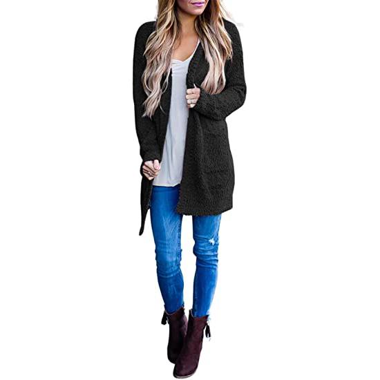 Women's Long Sleeve Soft Chunky Knit Sweater Coat Collections For Sale