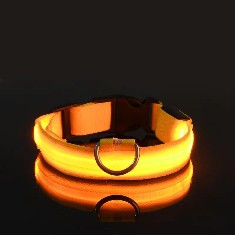 LED Dog Collars Light Adjustable Flashing Luminous Collar Night Anti-Lost Cheap Sale Perfect