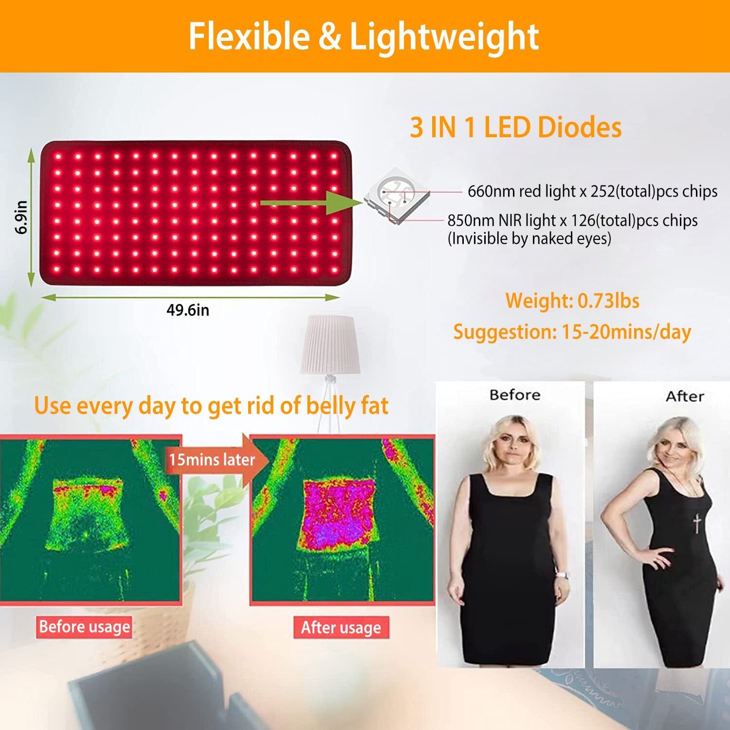 LED Red Light Therapy Belt Shop For Online