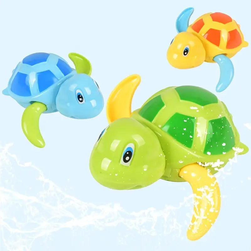 3-Pack: Fun Swimming Turtle Bath Toy Outlet View