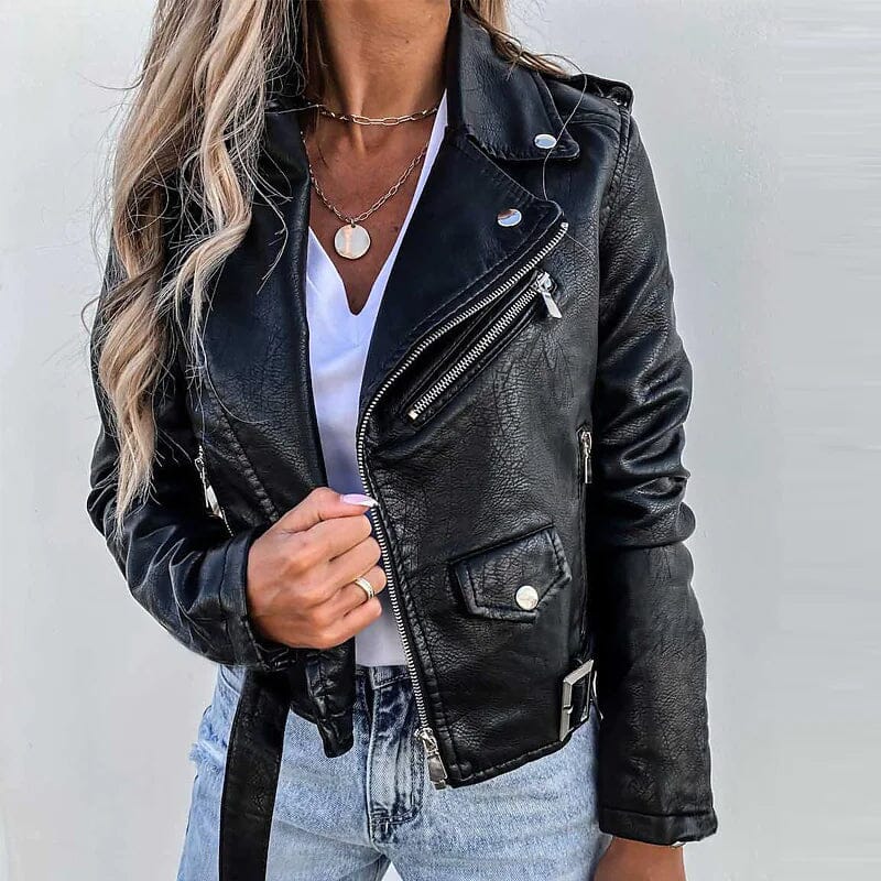 Women's Faux Modern Street Style Leather Jacket Sale Pick A Best