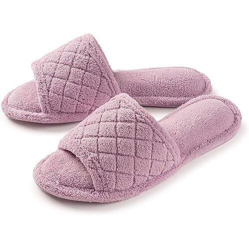 Roxoni Ultra Soft Spa Slippers for Women Cozy, Fuzzy Terry Bathroom, House and Shower Shoes Latest Collections Sale Online