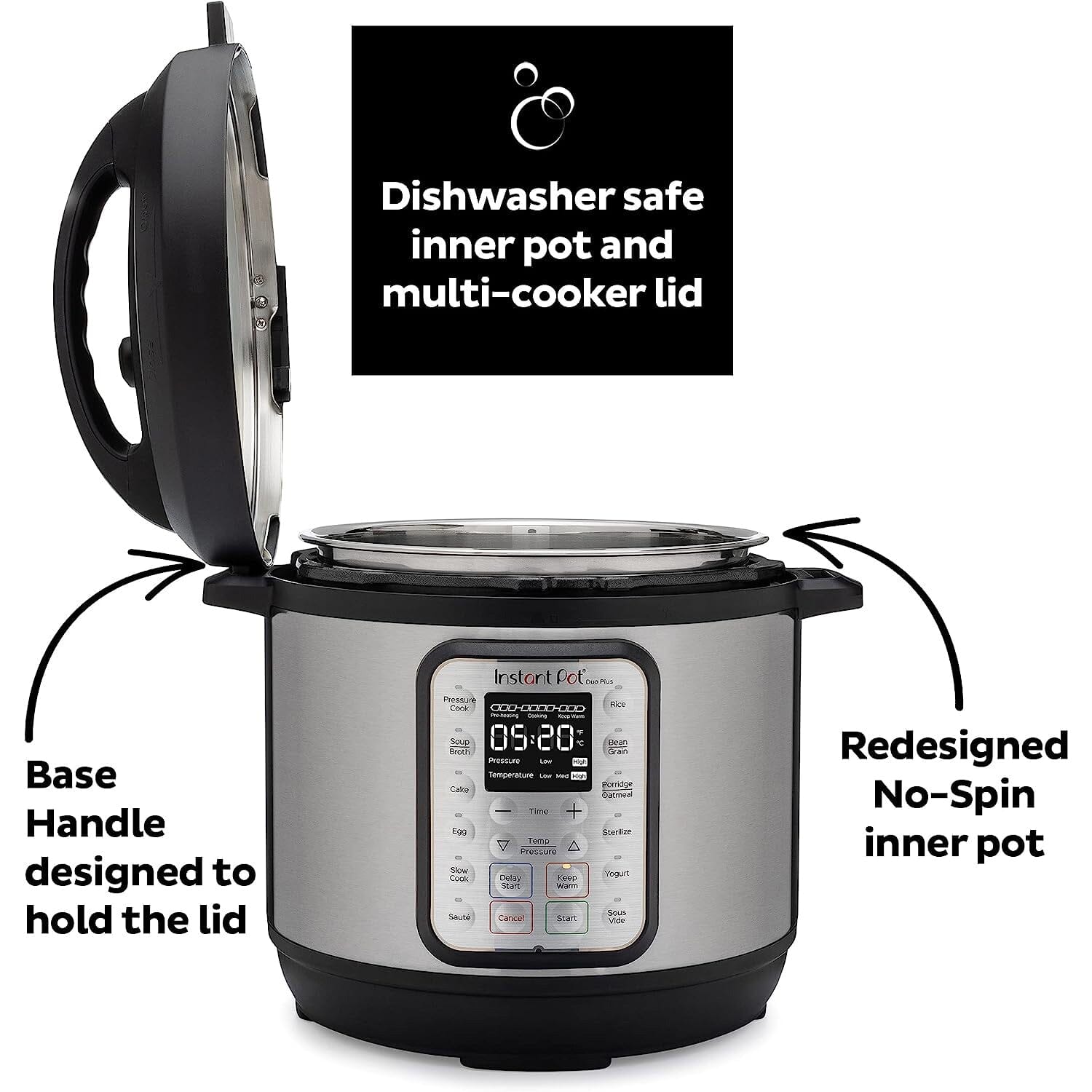 Instant Pot DUO Plus 6qt 9-in-1 Multi- Use Programmable Slow Cooker Pick A Best For Sale