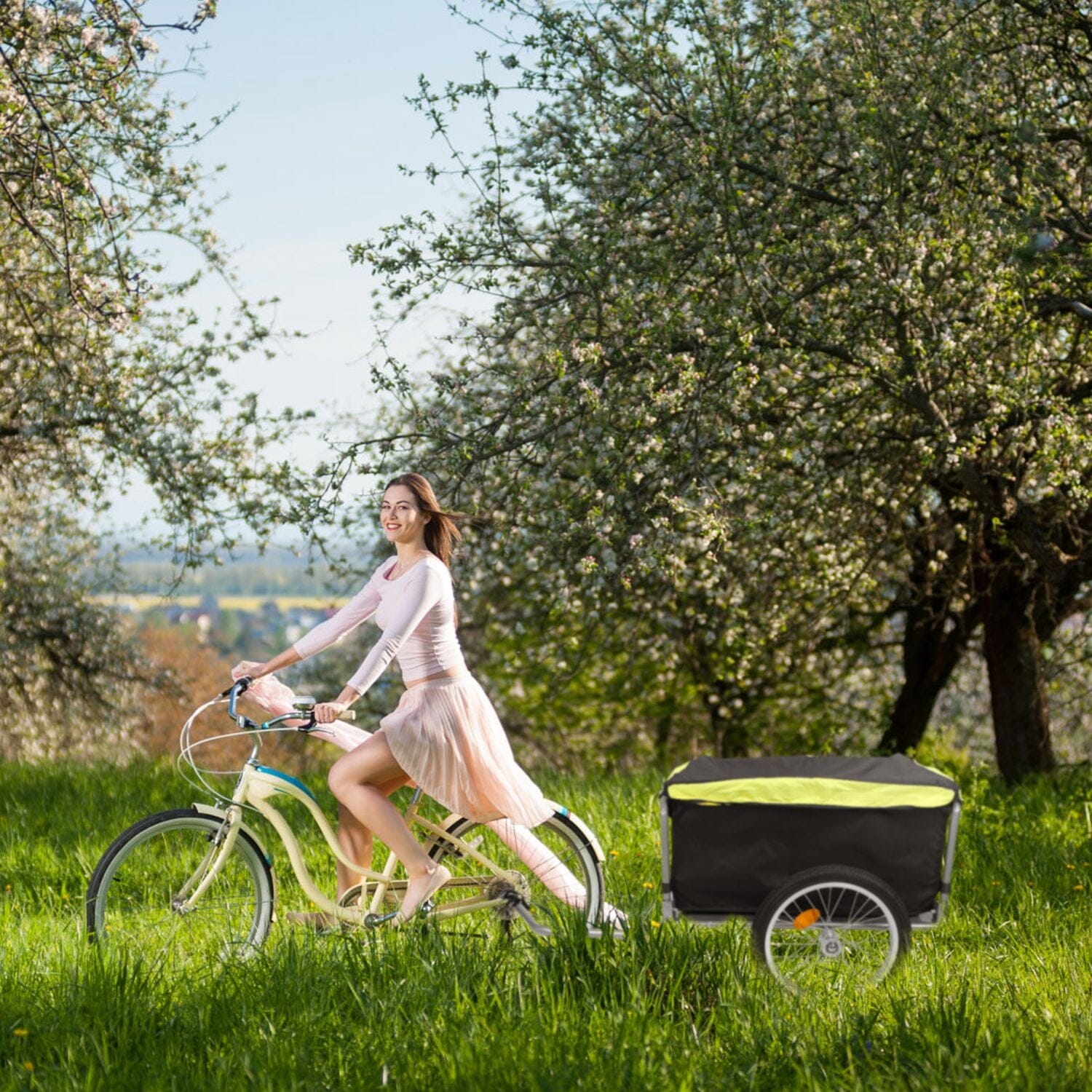 Foldable Bicycle Cargo Wagon Trailer Free Shipping View