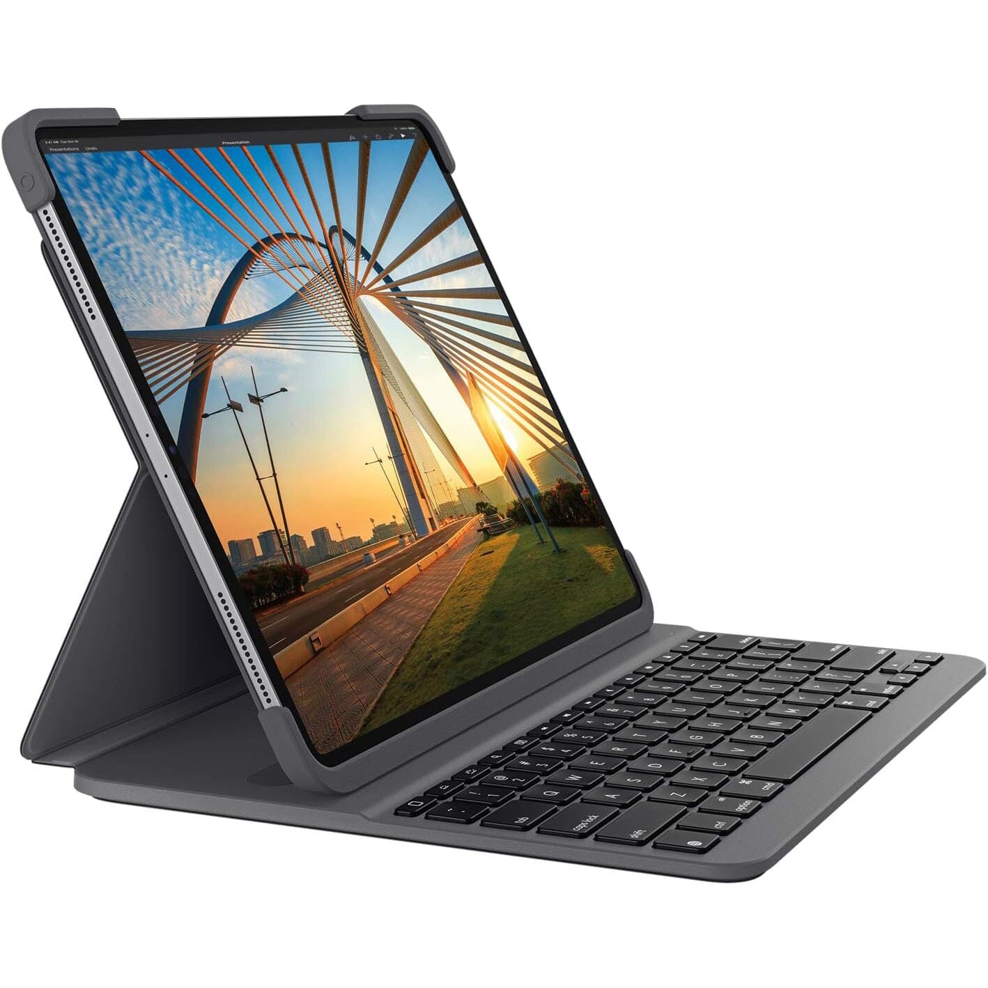 Logitech Slim Folio Pro Backlit Bluetooth Keyboard Case for iPad Pro 11-inch (1st, 2nd, 3rd, 4th Gen- 2018, 2020, 2021, 2022) (Refurbished) Order Cheap Online