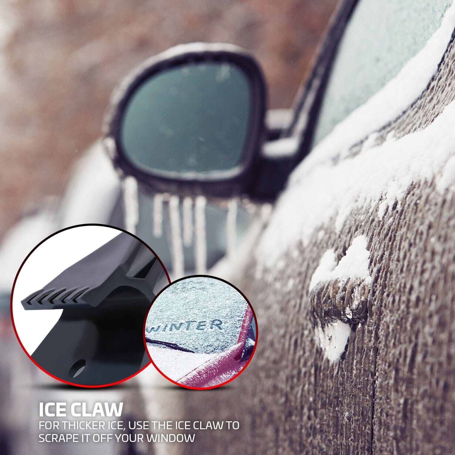 Ice Scraper & Crusher Tool, For Ice & Snow Removal Anti-Scratch Sale Best Wholesale