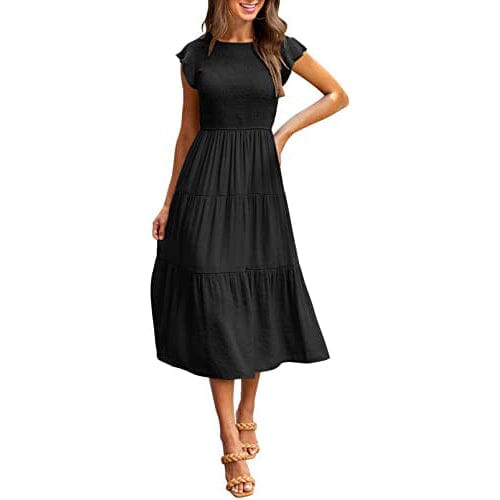 Women's Summer Casual Tiered A-Line Dress Cheap Sale Manchester