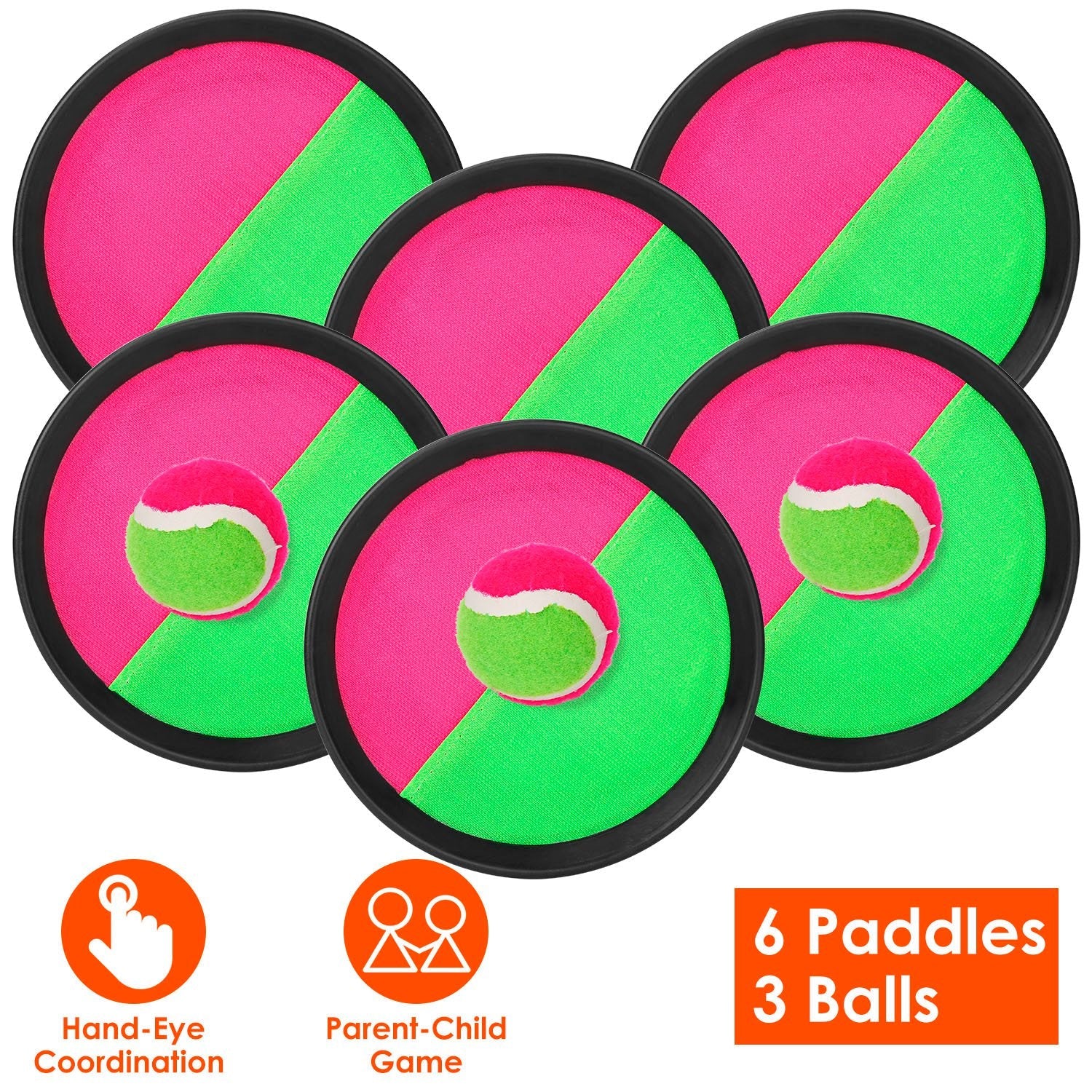 9-Piece Set: Toss and Catch Ball Throw Clearance Fast Delivery