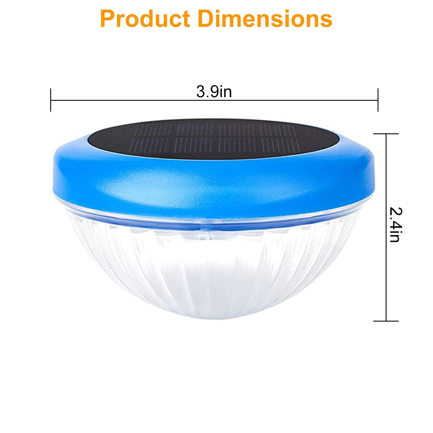 2-Piece: Solar Powered LED Pool Light Gradient Multicolor Changing Extremely For Sale